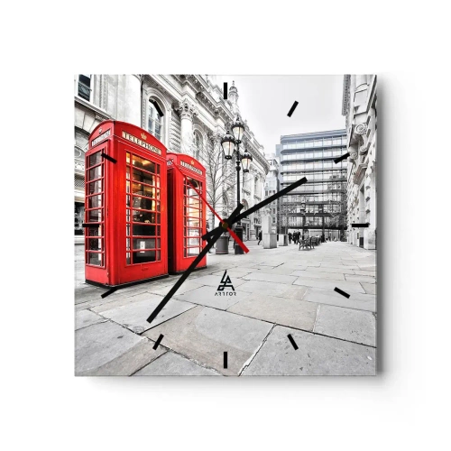 Wandklok - Klok - Welkom in Londen - 30x30 cm
