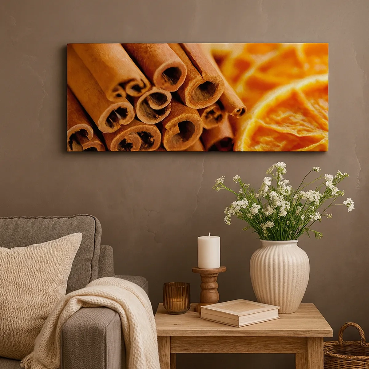 Schilderen op canvas - Kun je hun geur ruiken? - 30x30 cm