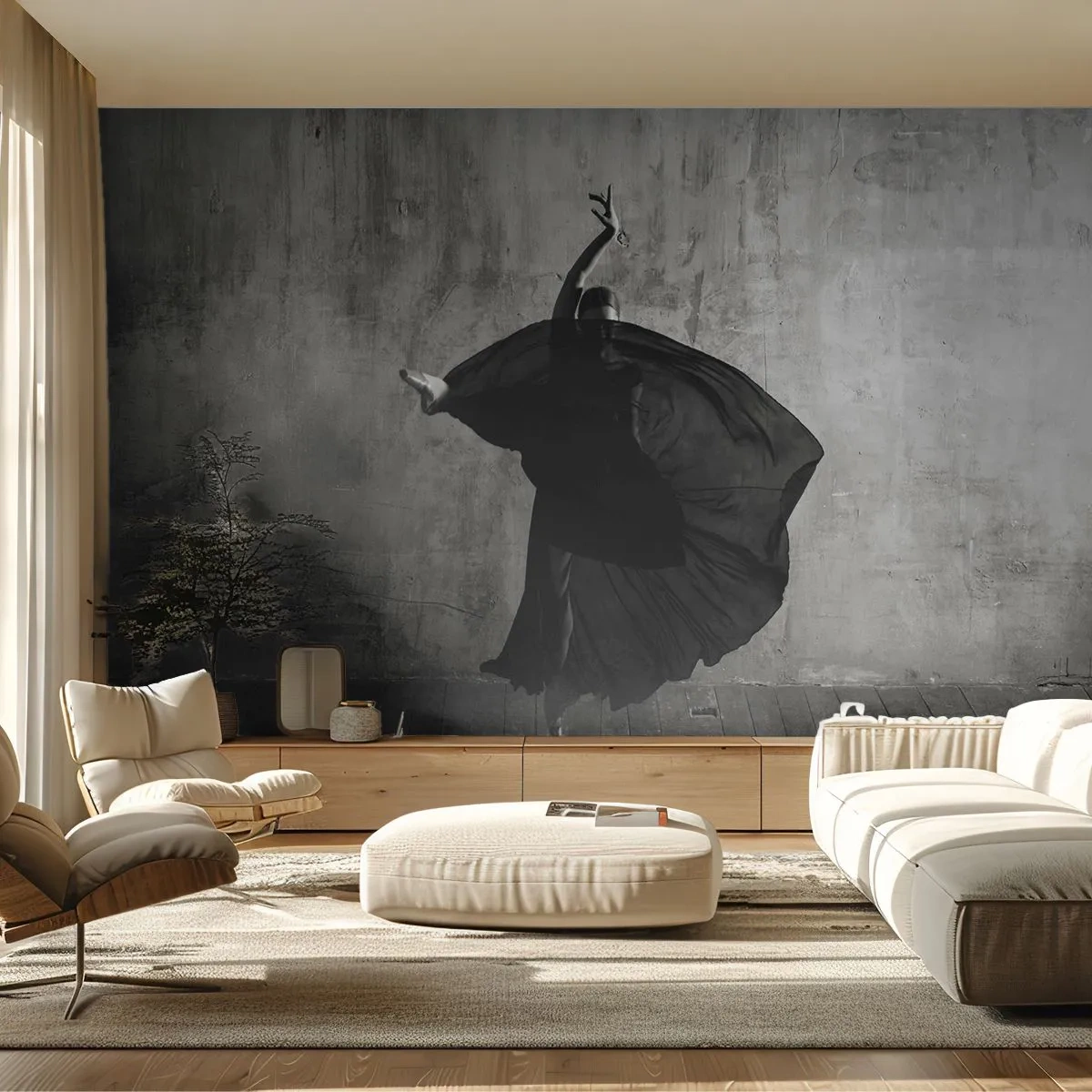 Zelfklevend Fotobehang Deluxe Sticker - Gepassioneerde riem - Ballerina, Dans, Ballet - 250x175 cm