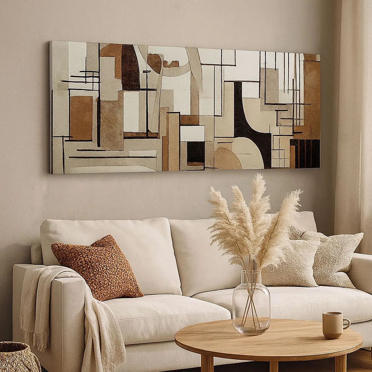 Schilderen op canvas - Stadslandschap 2.0 - 100x40 cm