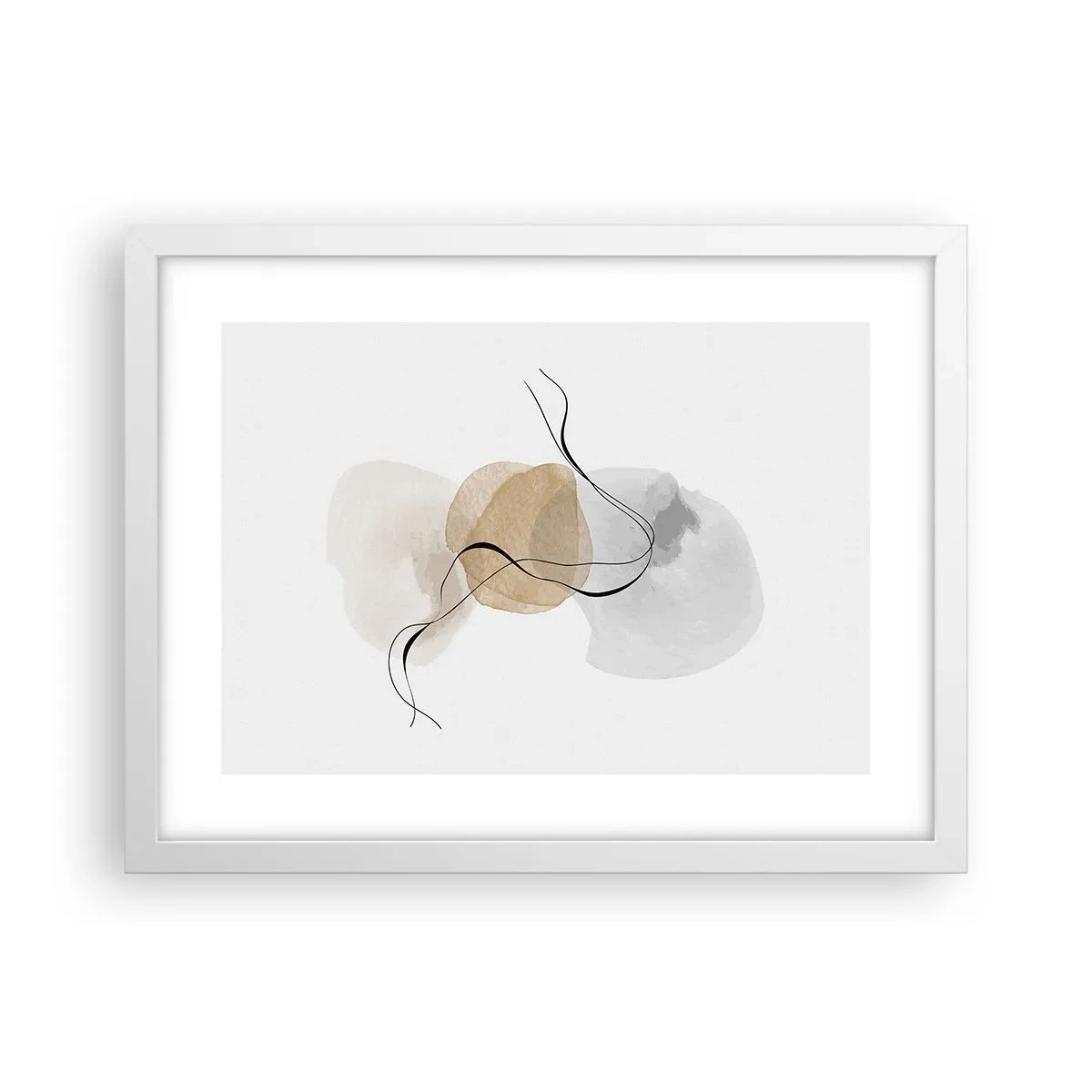 Poster in een witte lijst - Lucht kralen - 40x30 cm