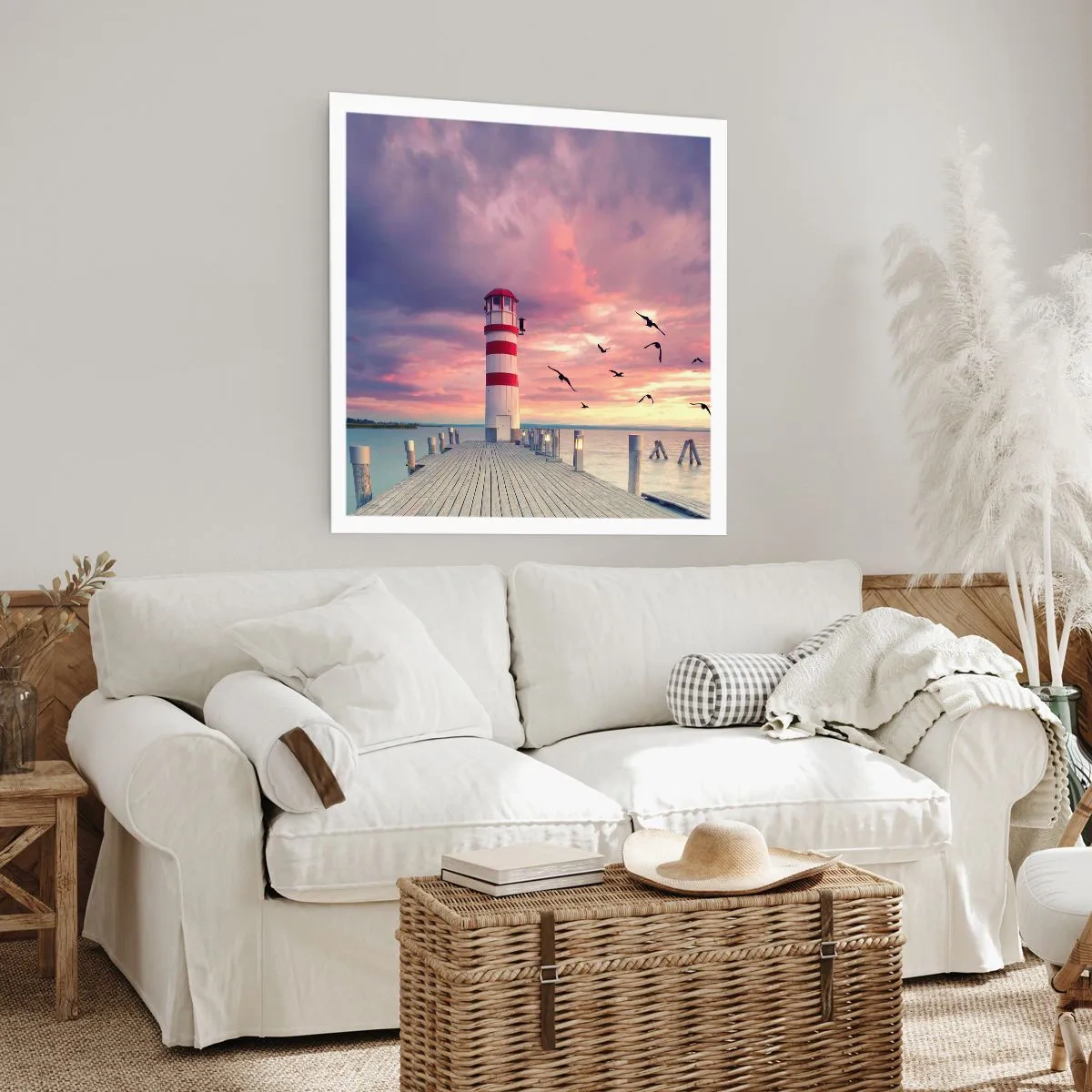 Poster - Het is tijd naar de haven te gaan - 40x40 cm