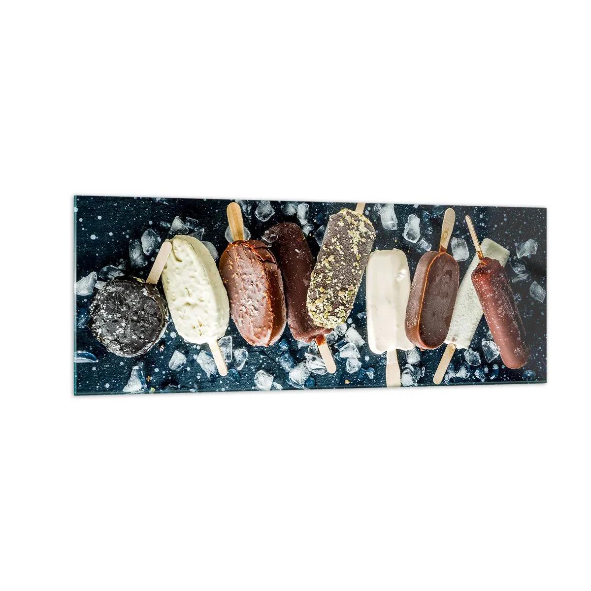Schilderen op glas - De smaak van hete zomer - 140x50 cm
