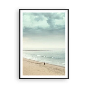 Poster in een zwarte lijst - op zoek naar vrede - 70x100 cm