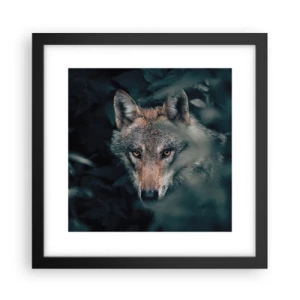 Poster in een zwarte lijst - Jager - 30x30 cm