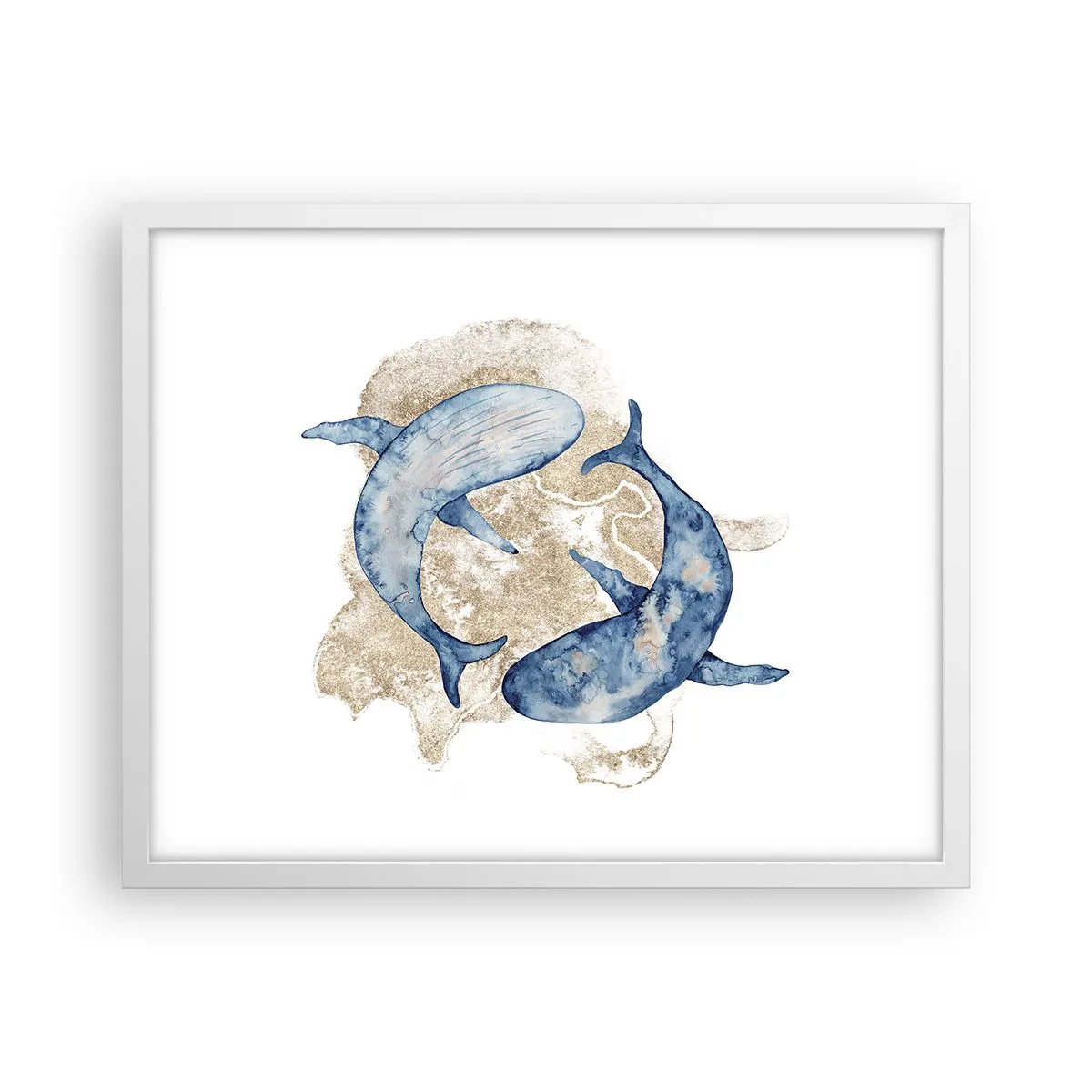 Poster in een witte lijst - Vriendschap of liefde? - 50x40 cm