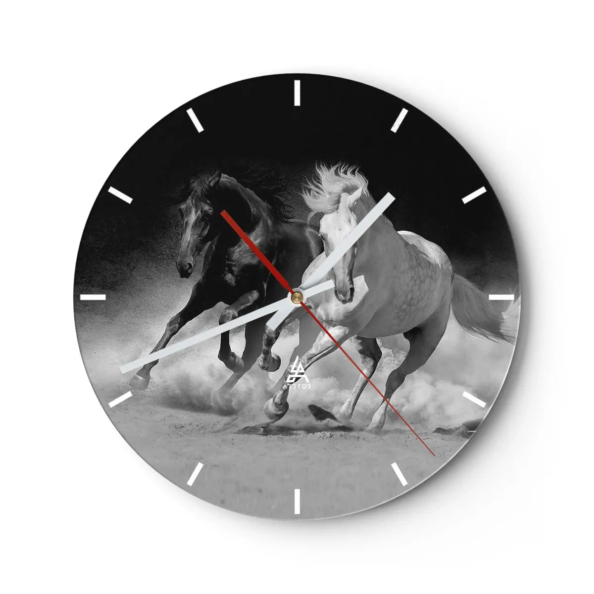 Wandklok - Klok - Vrijheidsgalop - 40x40 cm