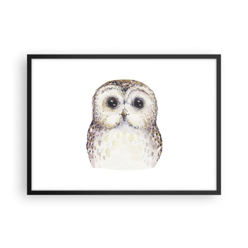 Poster in een zwarte lijst - Kijk in mijn ogen - 70x50 cm