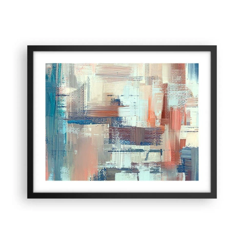 Poster in een zwarte lijst - Het licht bereiken - 50x40 cm