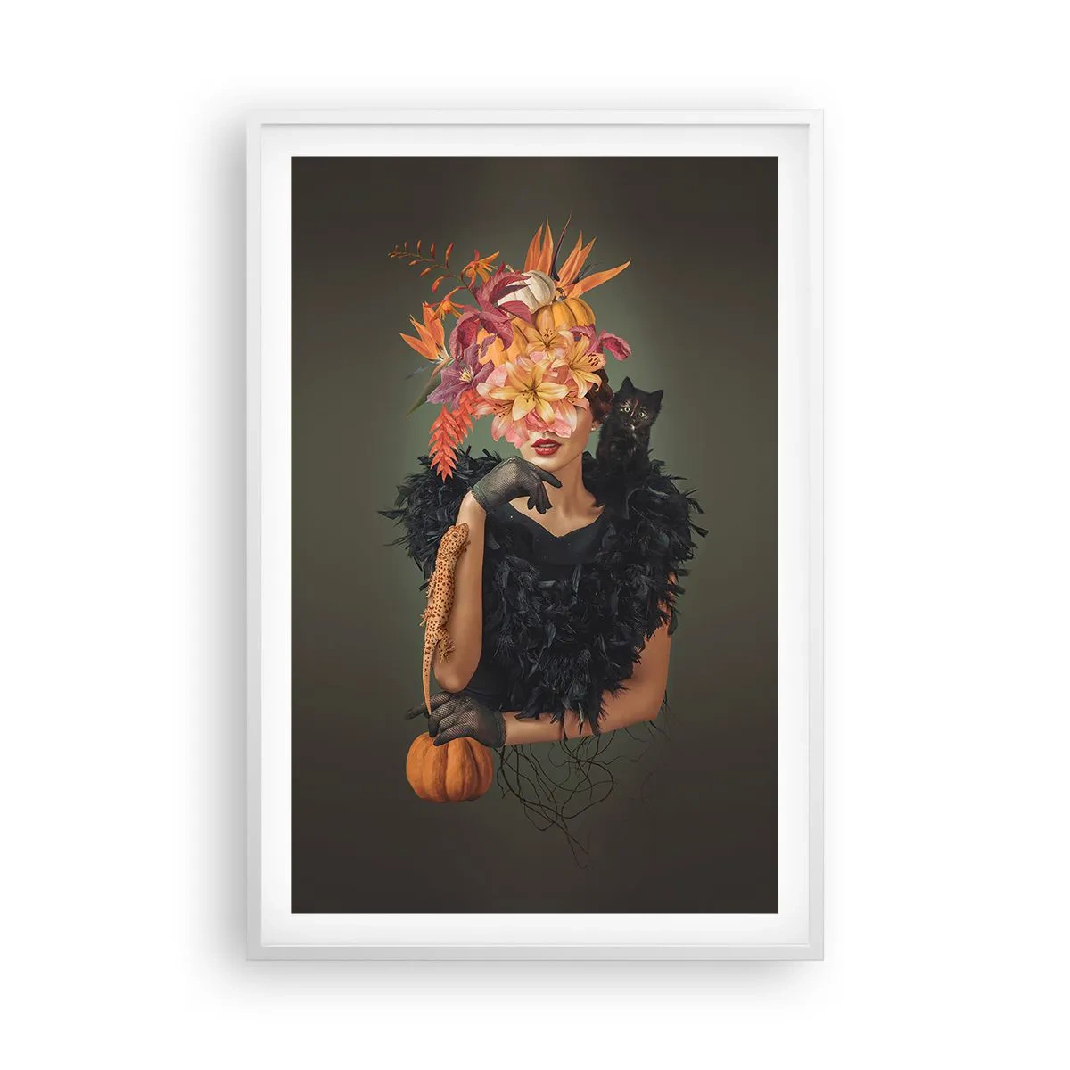 Poster in een witte lijst - De spreuk van een heks - 61x91 cm