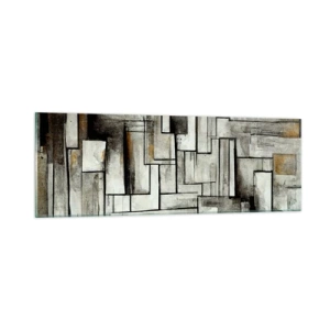 Schilderen op glas - De kracht van eenvoud - 90x30 cm