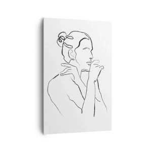 Schilderen op canvas - Naakt: een sensueel mysterie - 80x120 cm