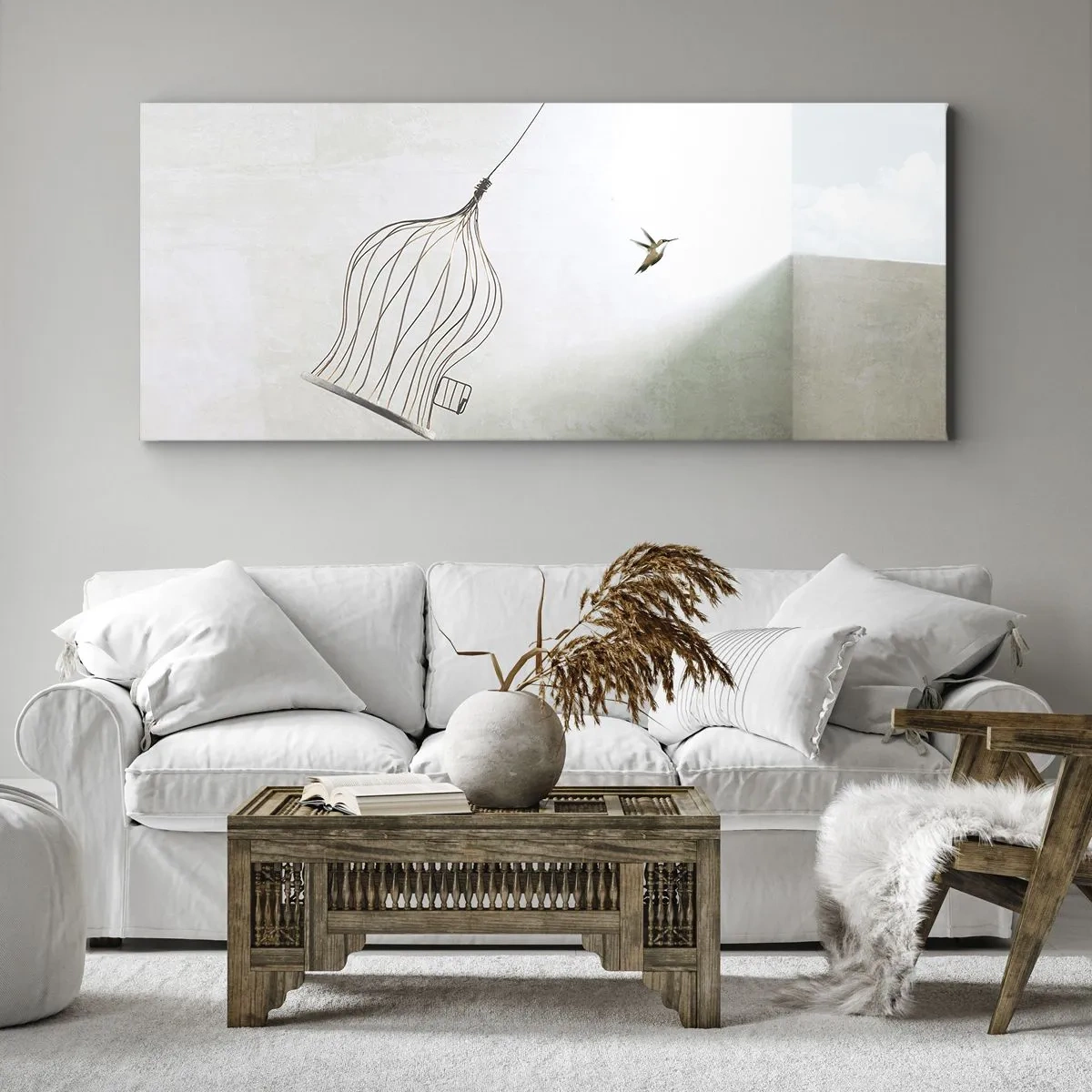 Schilderen op canvas - In je element - 160x50 cm