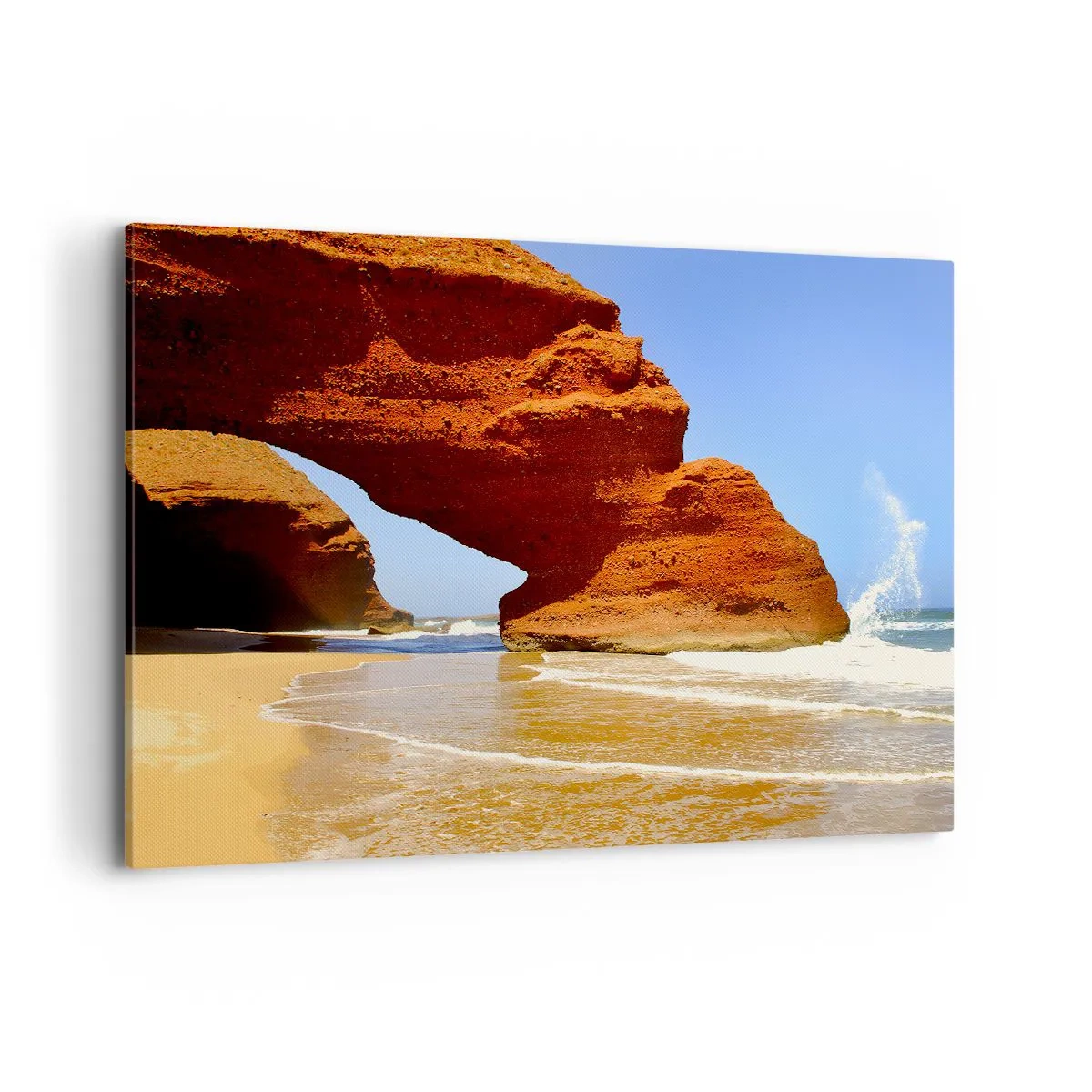 Schilderen op canvas - Water en wind  al duizen jaren - 100x70 cm