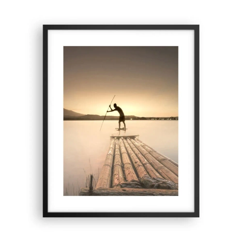 Poster in een zwarte lijst - Voor het slapen gaan - 40x50 cm