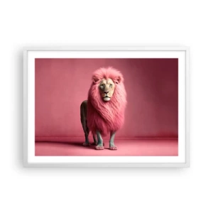 Poster in een witte lijst - En je bent niet meer bang - 70x50 cm