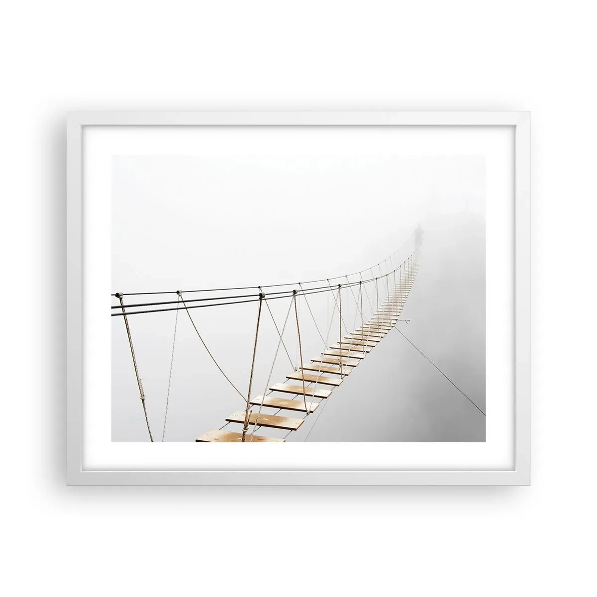 Poster in een witte lijst - Waar zal het je brengen? - 50x40 cm