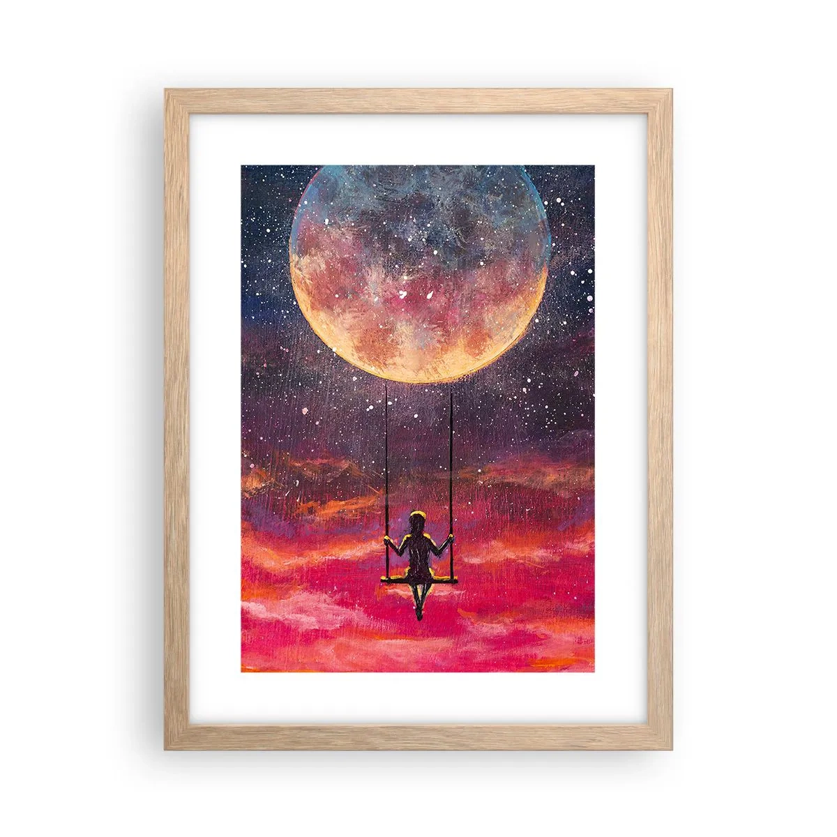 Een poster in een licht eiken lijst - Droom - 30x40 cm