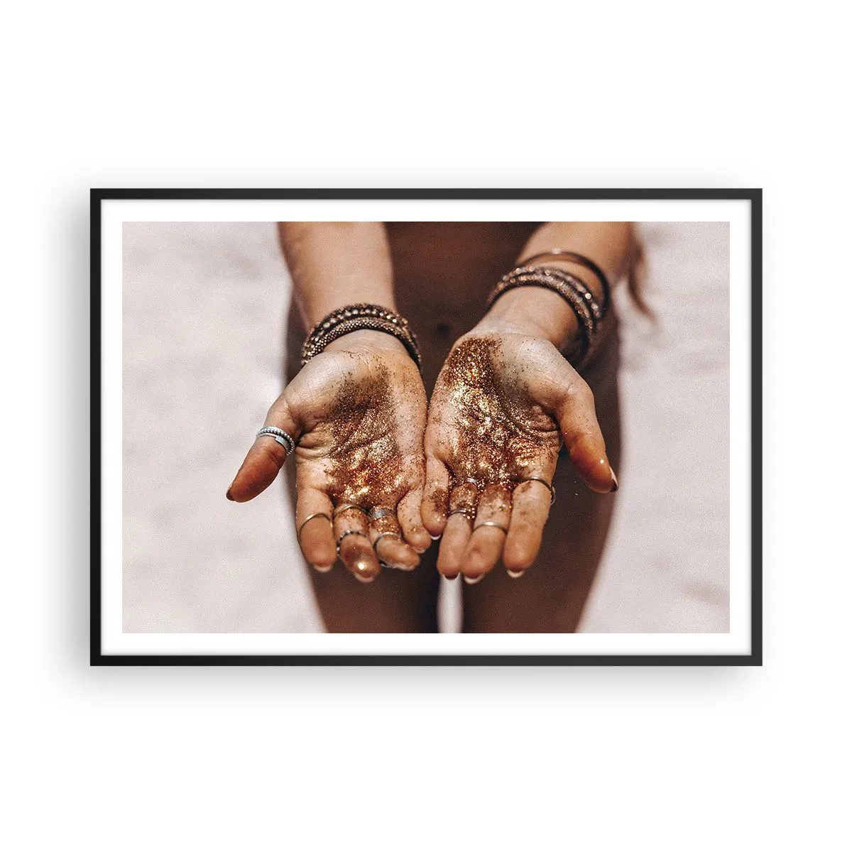 Poster in een zwarte lijst - Een cadeau voor jou - 100x70 cm