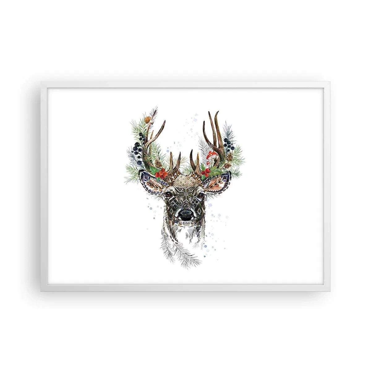 Poster in een witte lijst - In een feestelijk gewaad - 70x50 cm