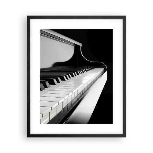 Poster in een zwarte lijst - Harmonie van vormen en kleuren - 40x50 cm