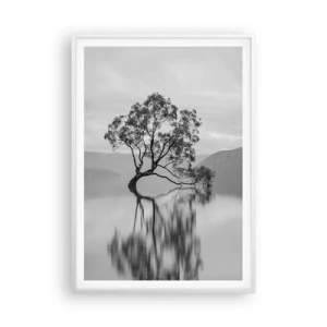 Poster in een witte lijst - Er is zo'n land - 70x100 cm