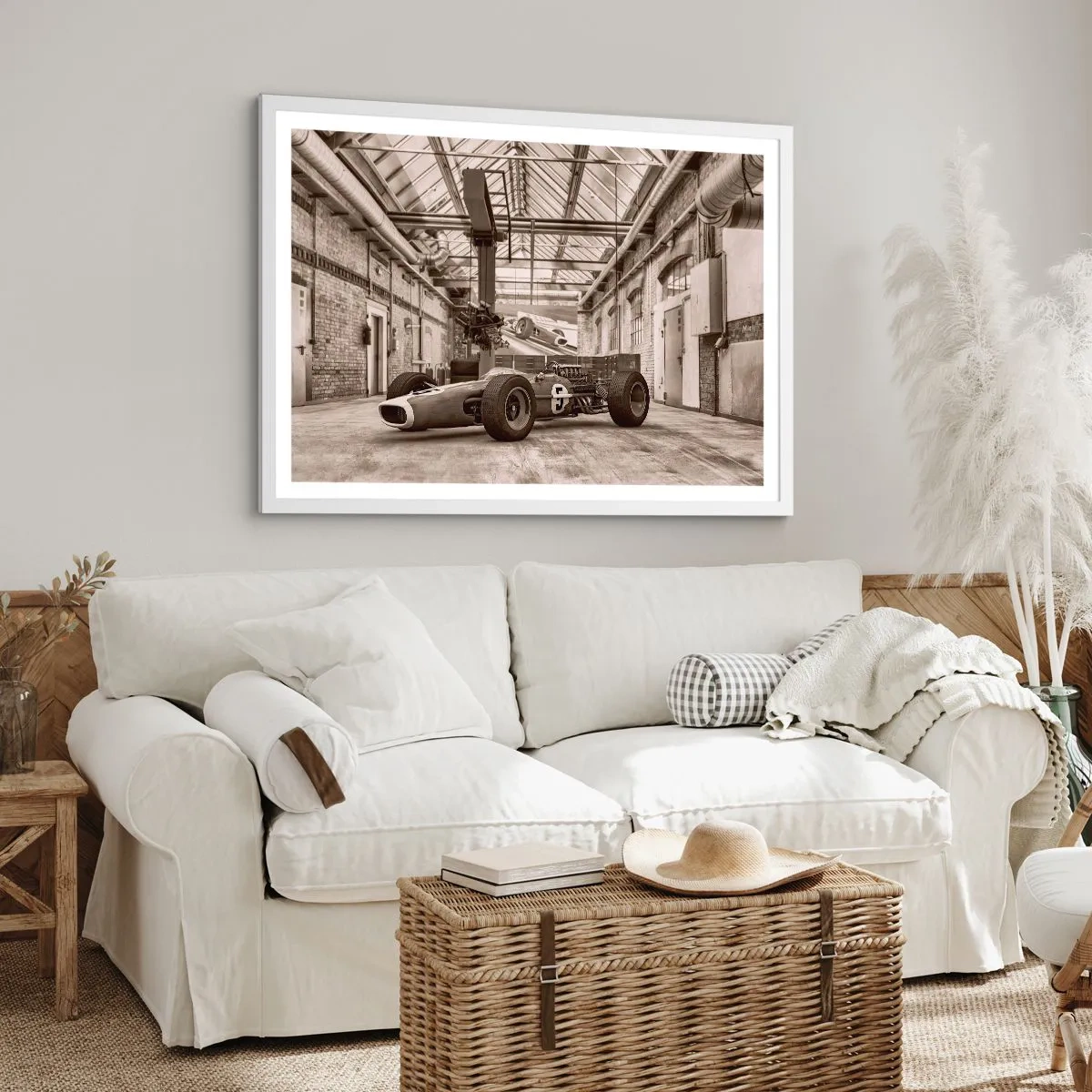 Poster in een witte lijst - De rust van de winnaar - 40x30 cm