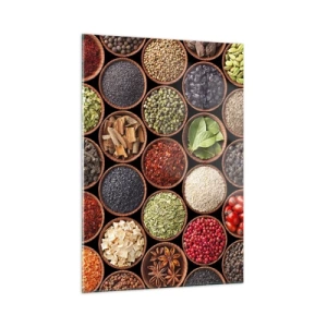 Schilderen op glas - Alle smaken van de wereld - 50x70 cm