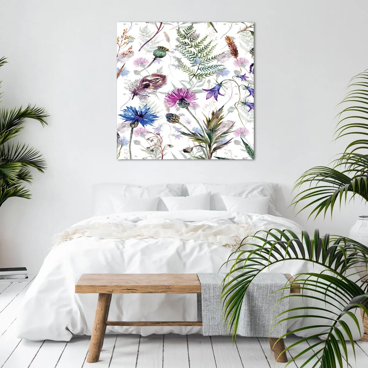 Schilderen op canvas - Pools herbarium - 30x30 cm