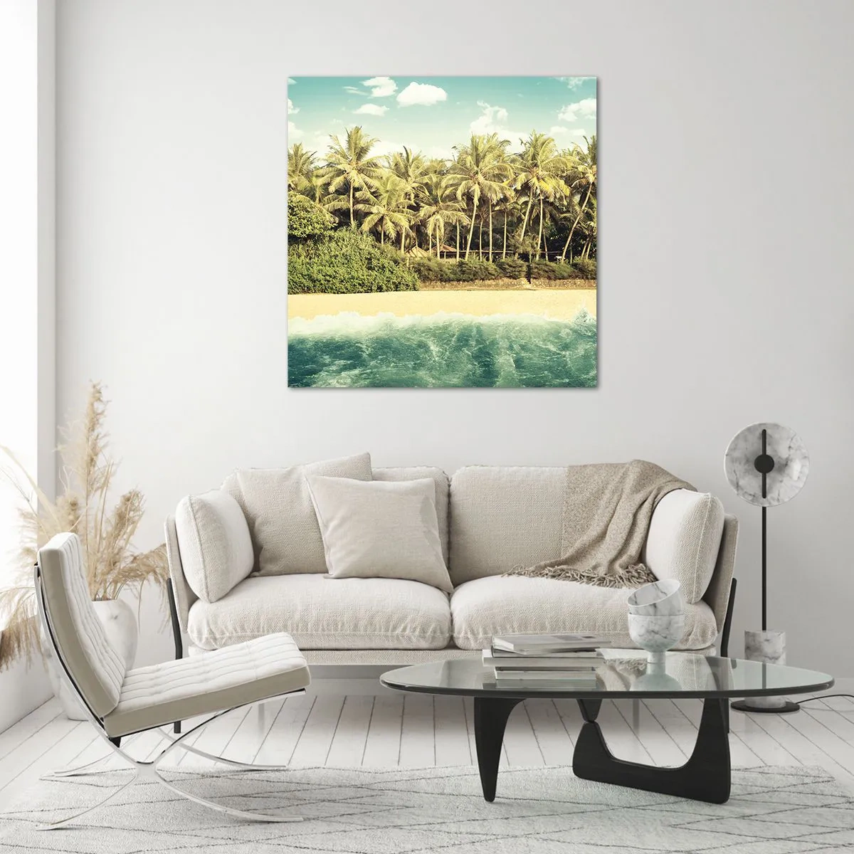 Schilderen op glas - Hoe zit het hier? - 50x50 cm