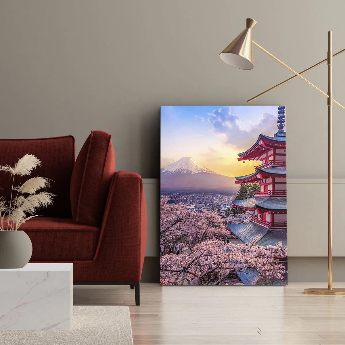 Schilderen op canvas - De essentie van de Japanse geest - 65x120 cm