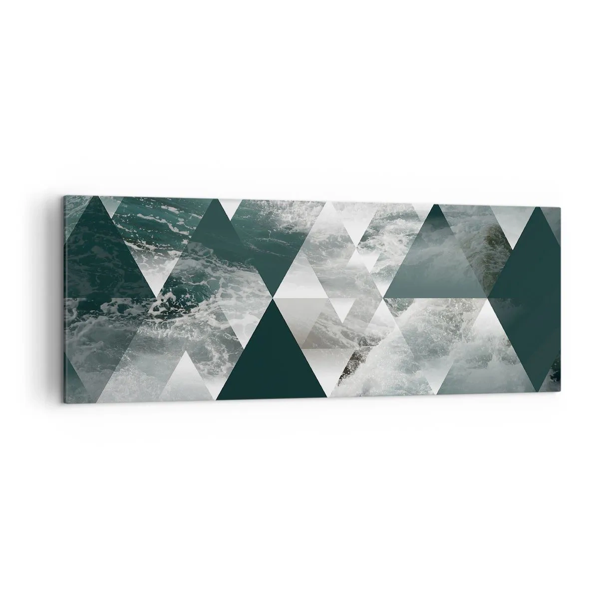 Schilderen op canvas - Kristal perspectief - 140x50 cm