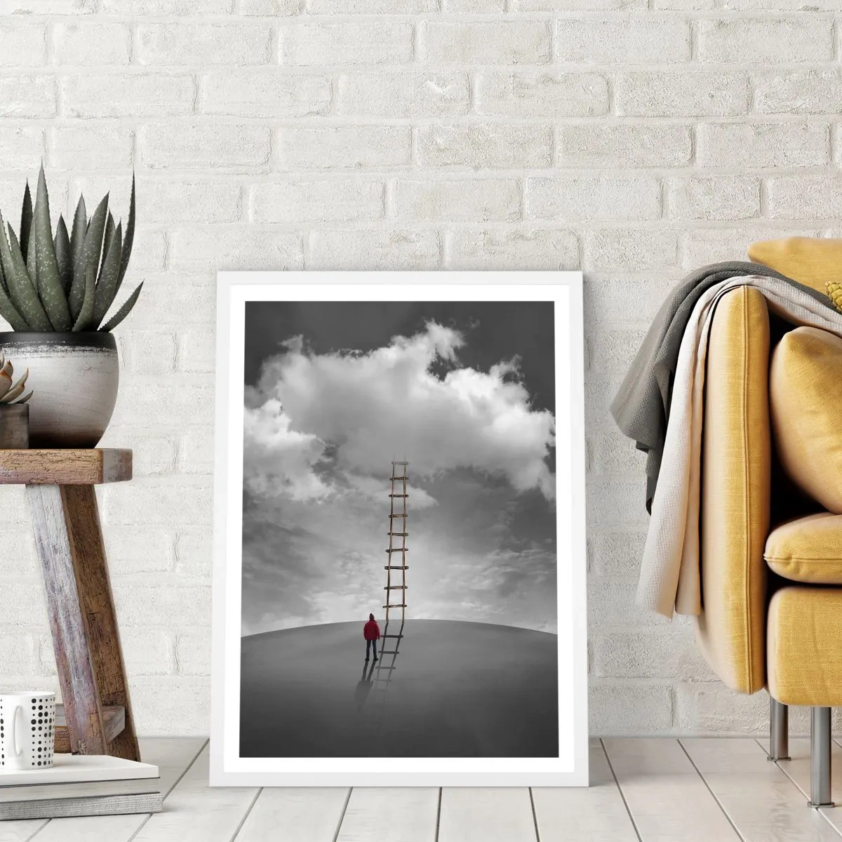 Poster in een witte lijst - Alles is mogelijk - 70x100 cm