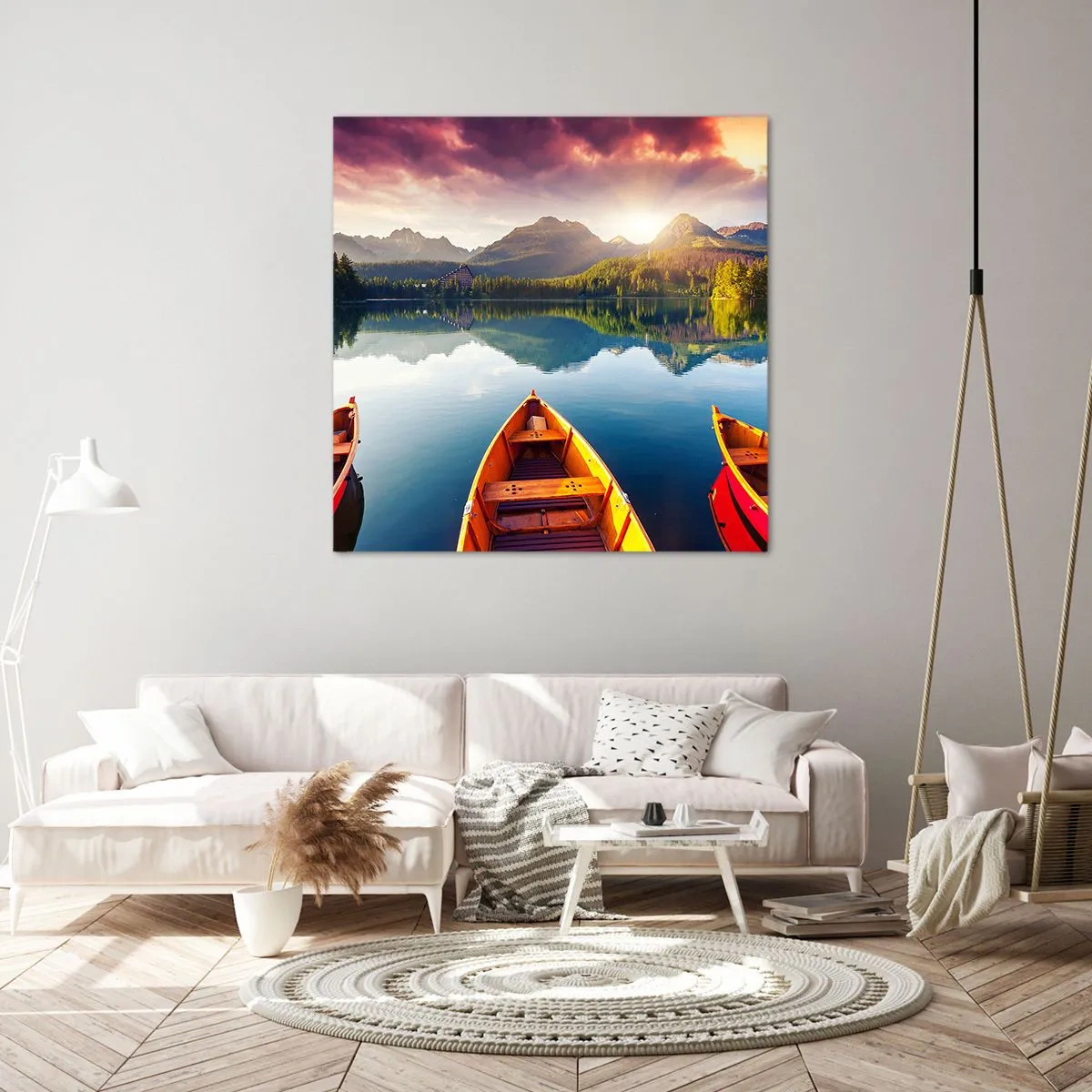 Schilderen op canvas - Niets tegen de natuur - 60x60 cm