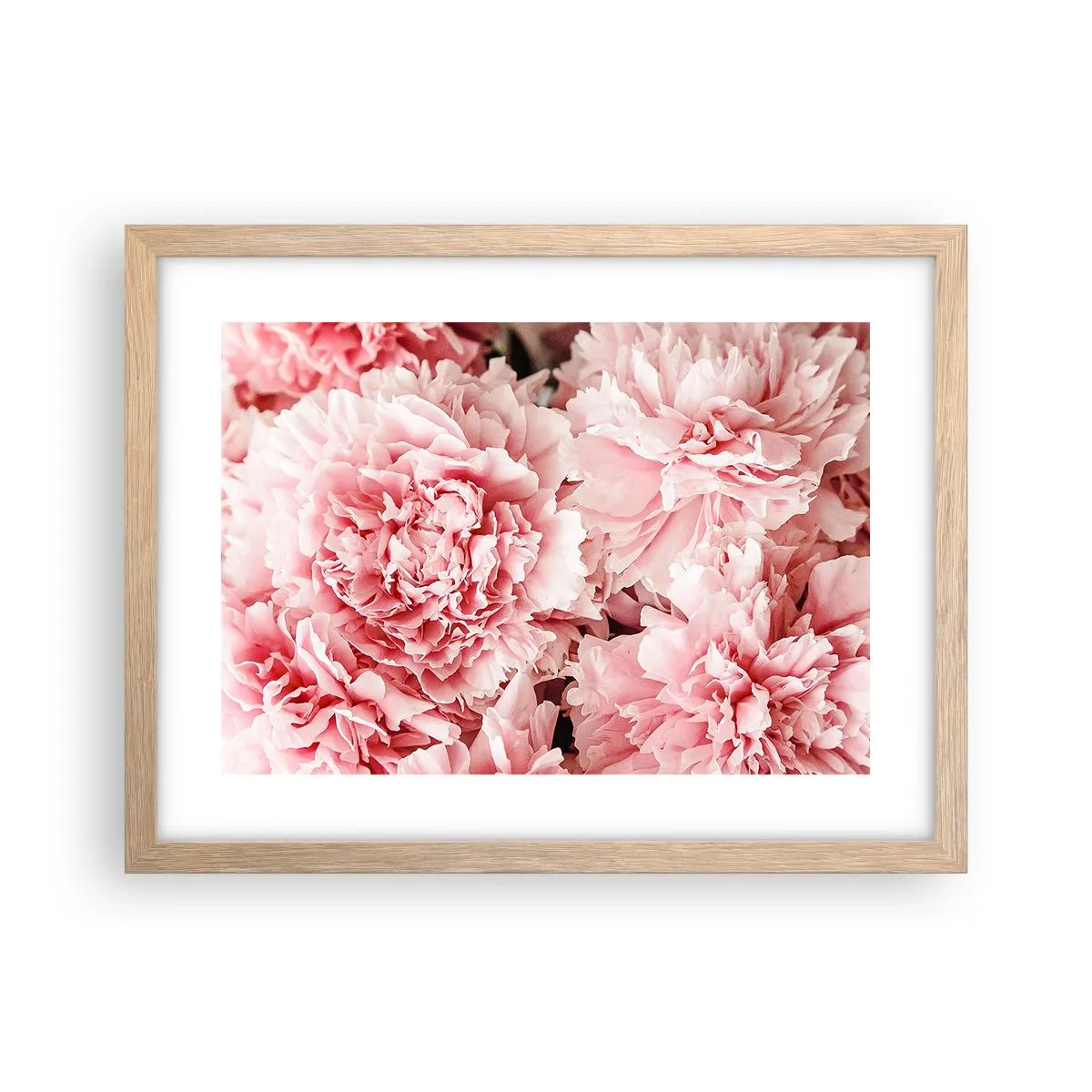 Een poster in een licht eiken lijst - Roze droom - 40x30 cm