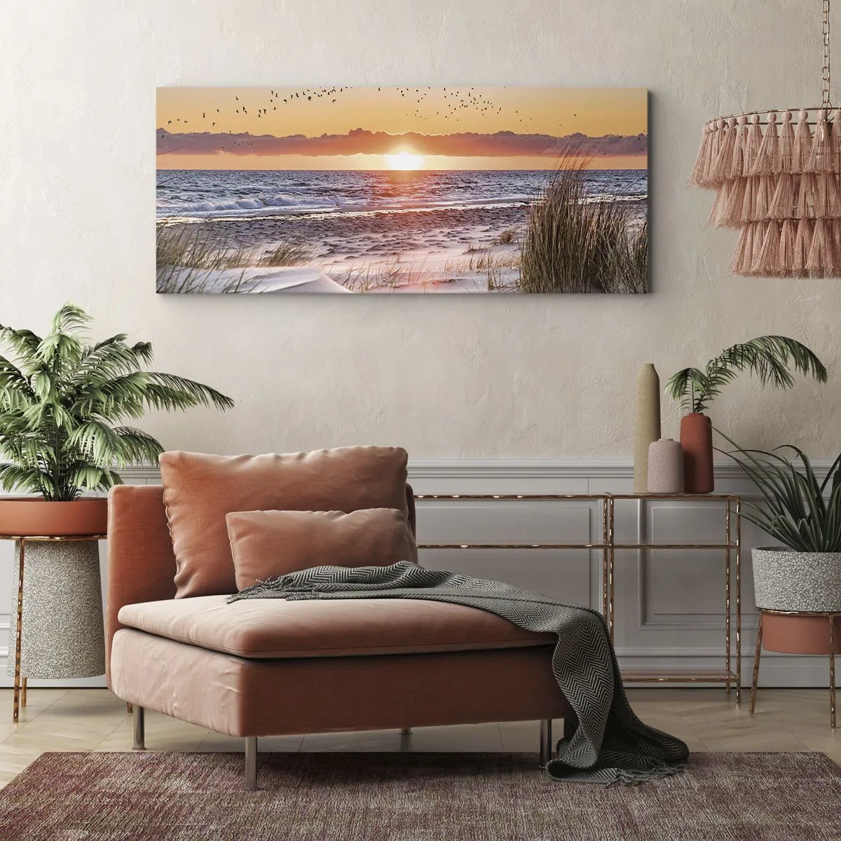 Schilderen op canvas - Horizontaal landschap - 90x30 cm