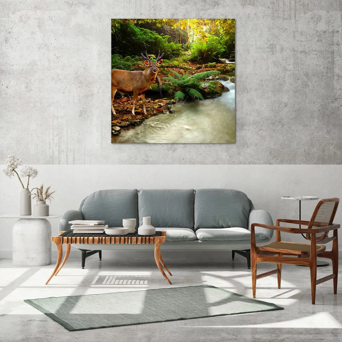 Schilderen op glas - Welkom in mijn wereld - 70x70 cm