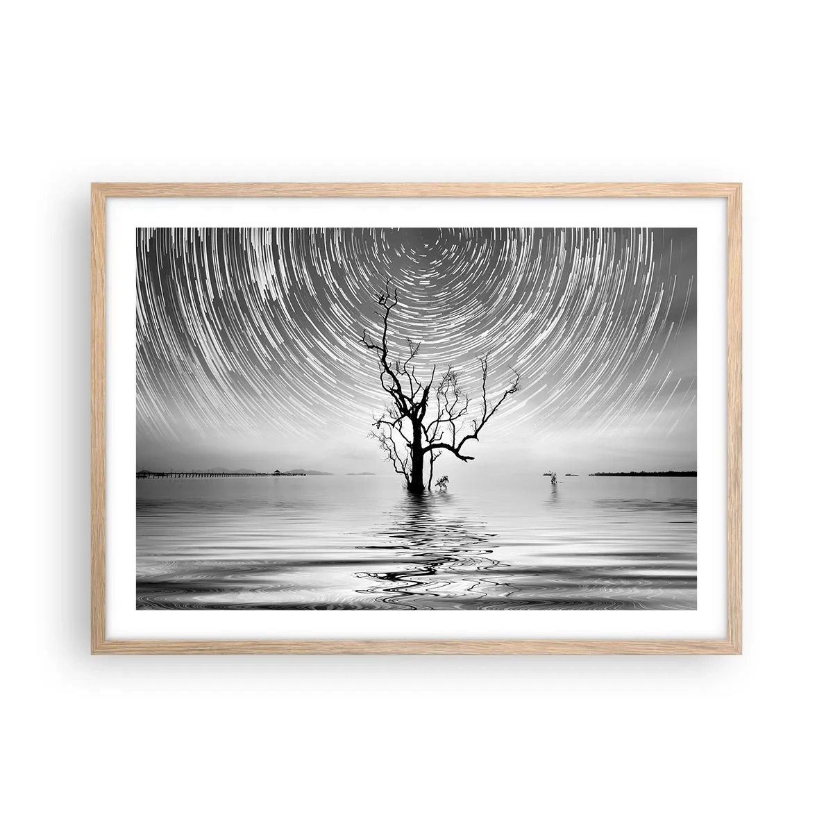 Een poster in een licht eiken lijst - Een symfonie van de natuur - 70x50 cm