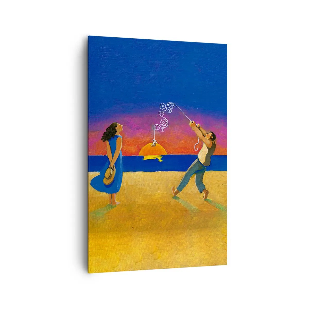 Schilderen op canvas - Meer dan een sterretje uit de lucht - 80x120 cm