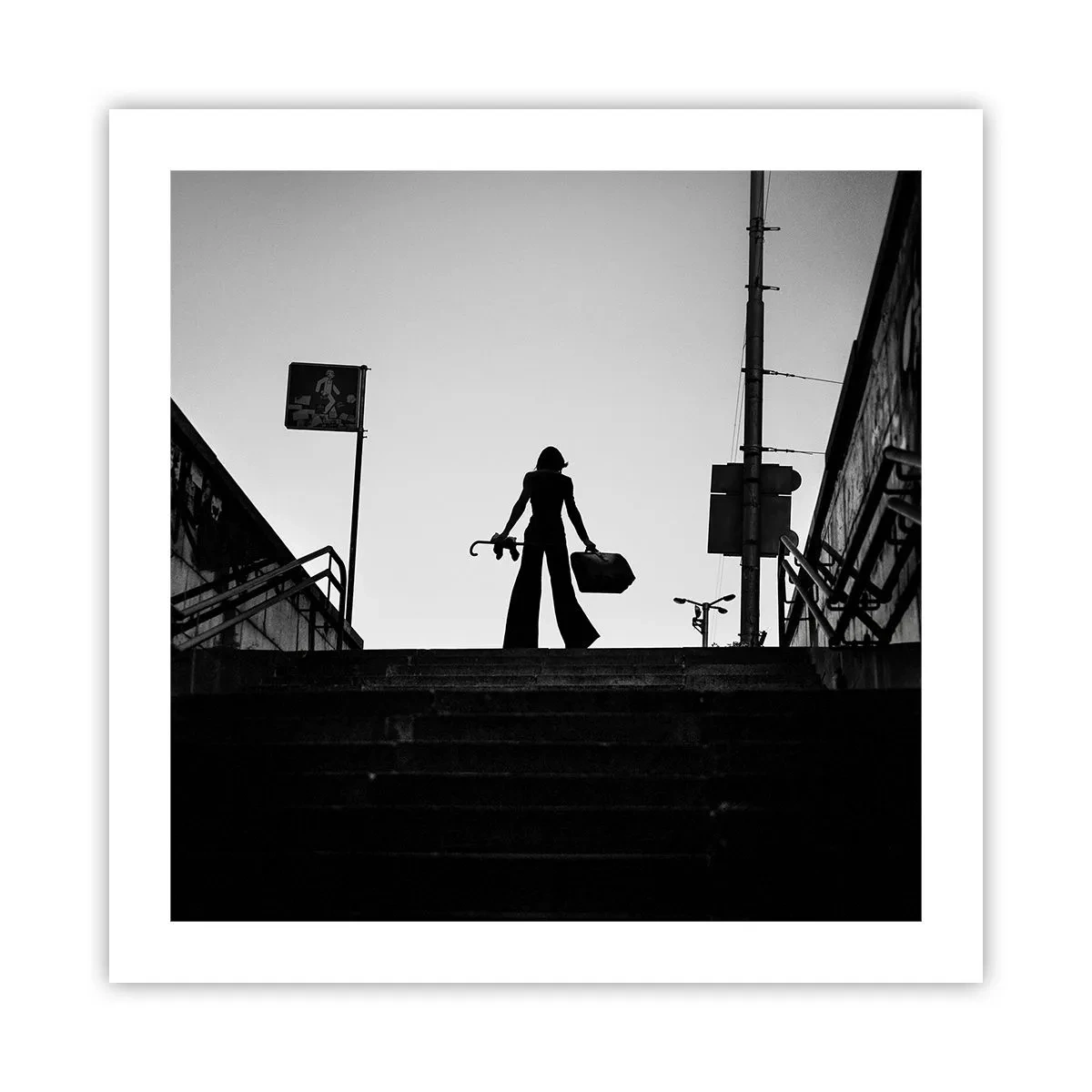 Poster - Stedelijk dwalen - 50x50 cm