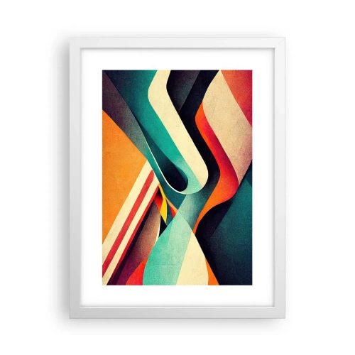 Poster in een witte lijst - Intensieve compositie - 30x40 cm