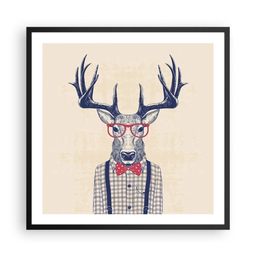 Poster in een zwarte lijst - Een grappig extravaganza - 60x60 cm