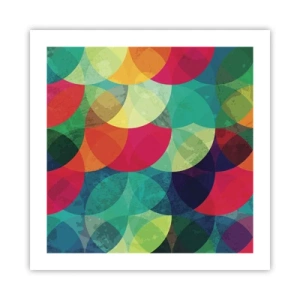 Poster - Beklimming naar de regenboog - 50x50 cm