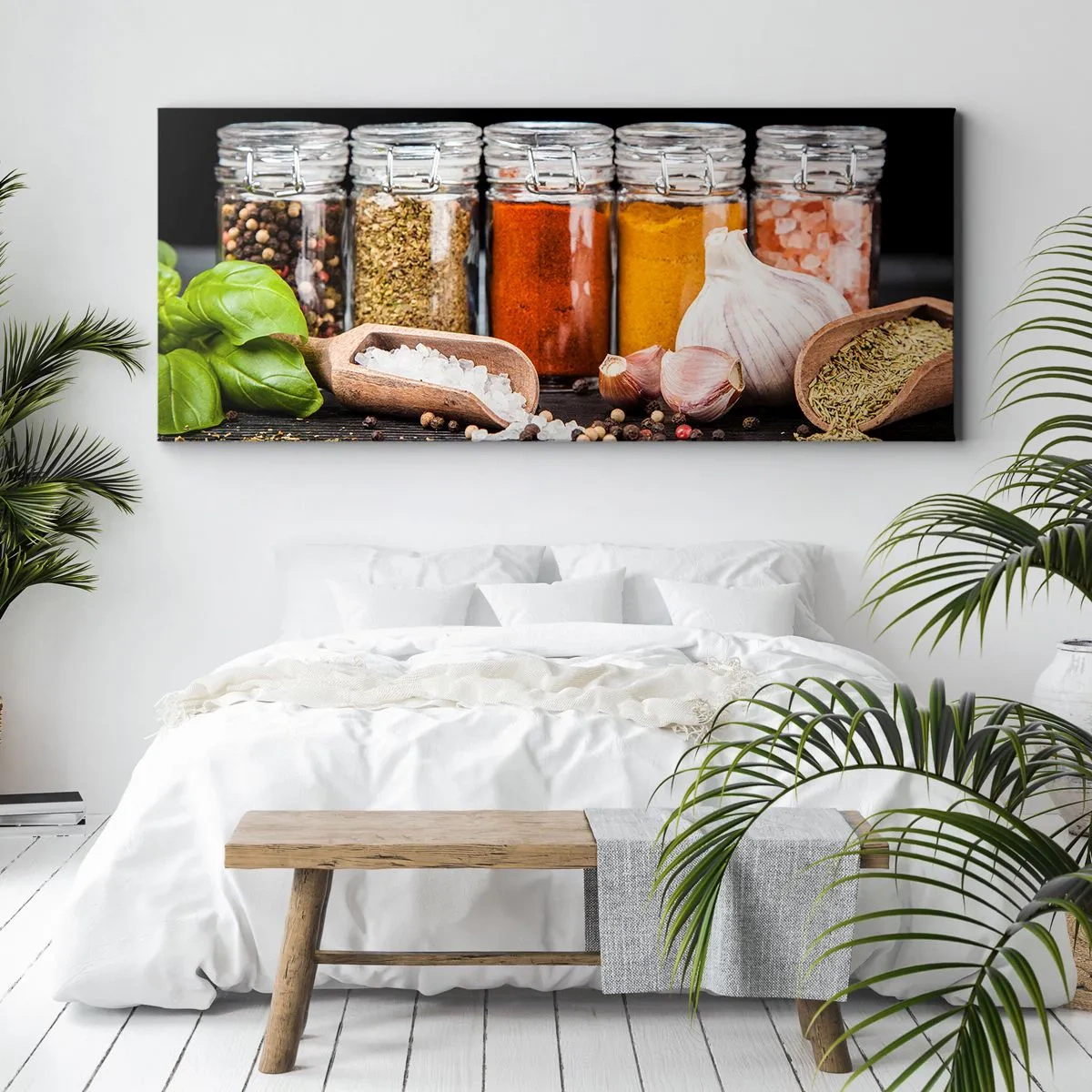 Schilderen op canvas - Zodat het leven smaak heeft - 100x40 cm