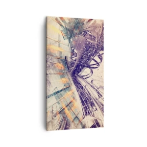 Schilderen op canvas - In grote haast - 45x80 cm