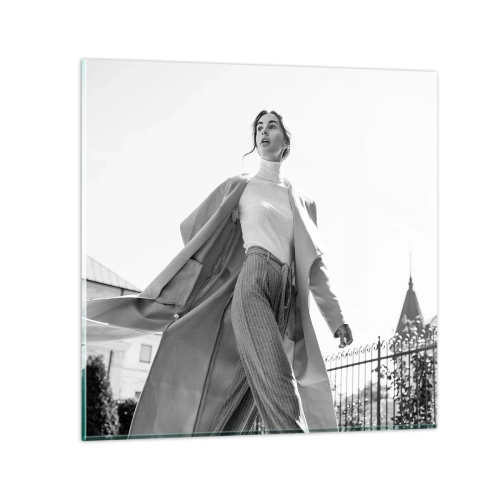 Schilderen op glas - Ga je mee? - 70x70 cm