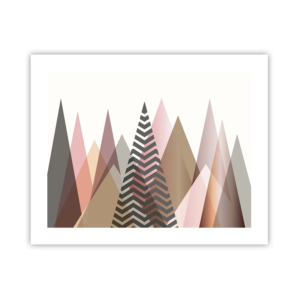 Poster - Piramidaal uitzicht - 50x40 cm