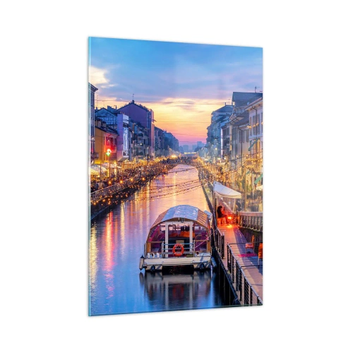 Schilderen op glas - Een avond vol licht en plezier - 50x70 cm
