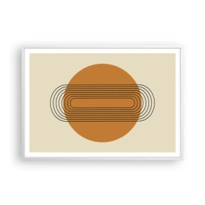 Poster in een witte lijst - Perfect plan - 100x70 cm