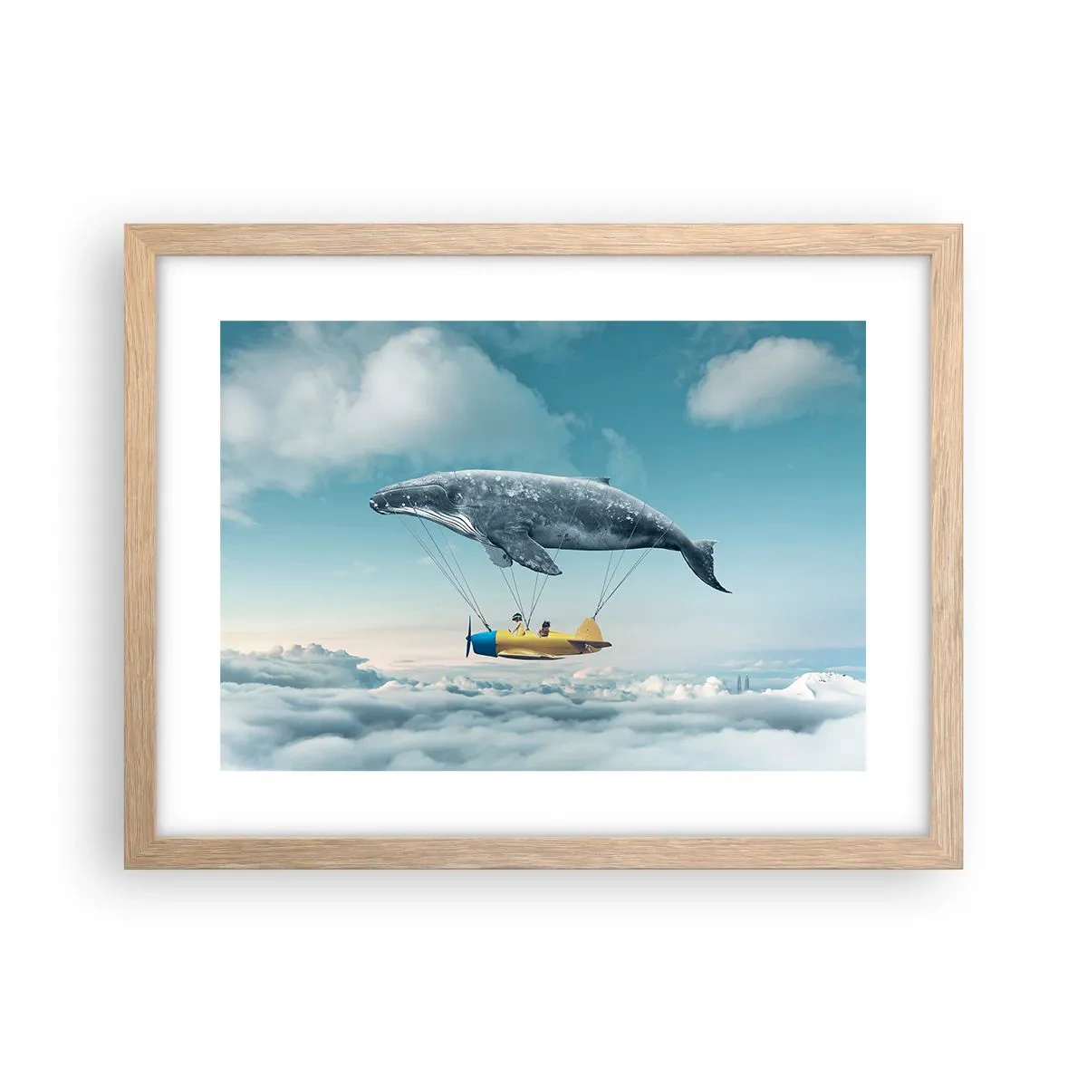 Een poster in een licht eiken lijst - Waarom niet? - 40x30 cm